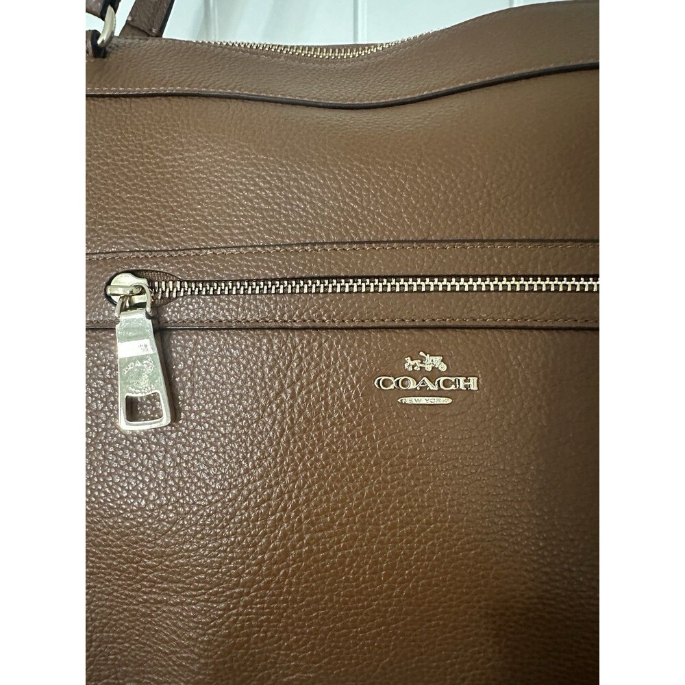Coach Tyler Brown Pebbled Leather Tote Bag Purse Style #F54687 *READ - Picture 5 of 10